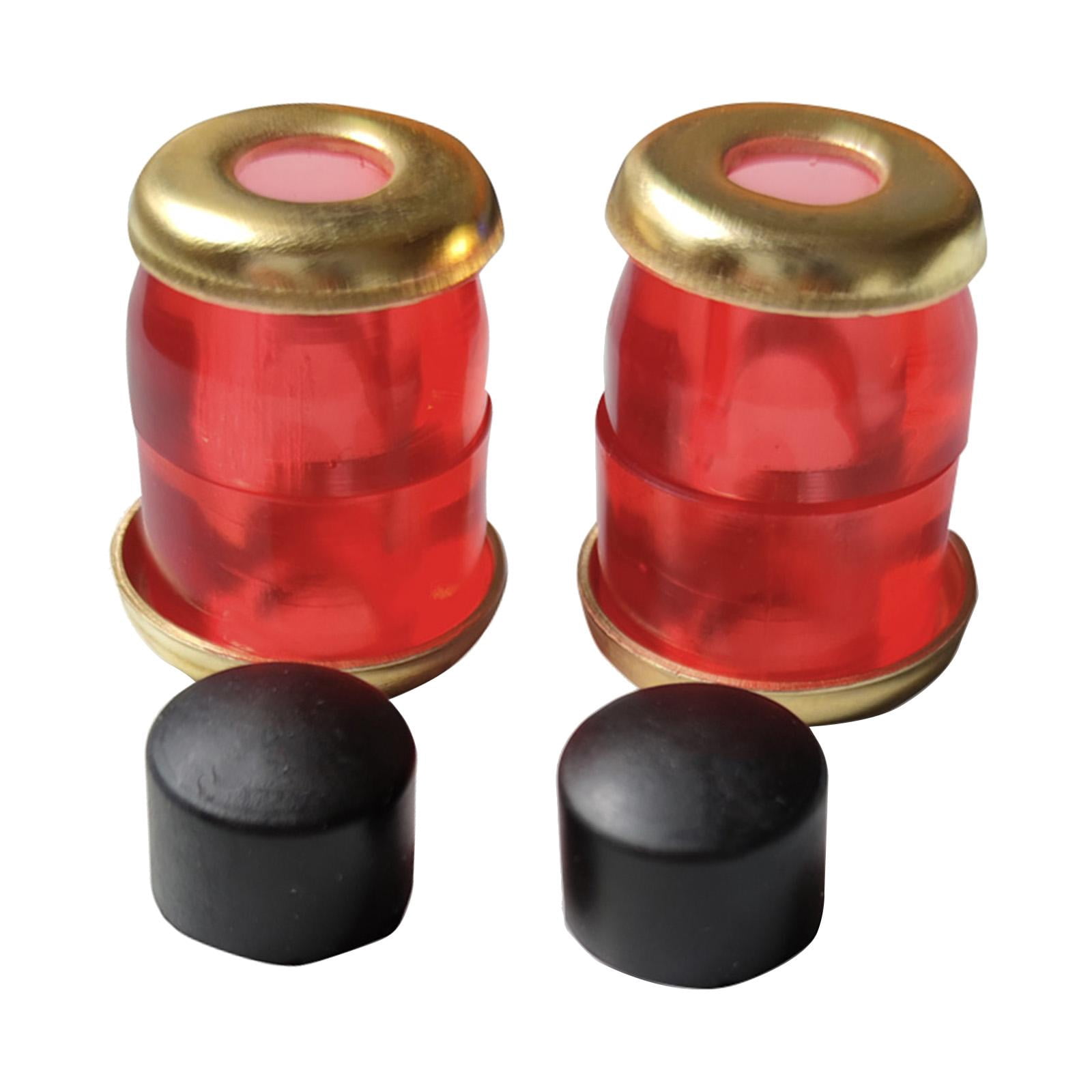 koolsoo 4 Pcs Coussinet de Remplacement Souple en PU pour Dessus et Dessous de Planche à Roulettes/camion, Rebâtir, Rouge Doré