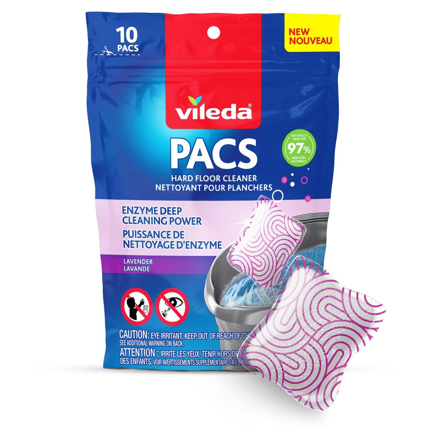 Vileda PACS Floor Cleaner, Lavender