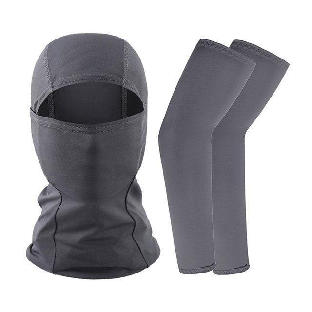 Ensemble de Manchons de Protection Faciale pour Femmes et Hommes, Protection Solaire, Manches Longues pour Camping, Cyclisme, Course, Pêche