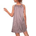 thumbnail image 4 of Hi,Fancy Robe Courte Décontractée Imprimée Sans Manches Esthétique Élégante Mignonne Robe de Plage Vacances Club Vêtements d'Été Rose TG, 4 of 6