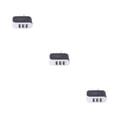 thumbnail image 4 of crativent Wall Charger 3 Port Universal Lightweight Compact USB Power Adapter Phone Charging Cell Cameras MP3 Gift Mobile Black 3Set, 4 of 6