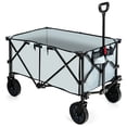 thumbnail image 1 of Costway Chariot Utilitaire de Camping Pliant et Rabattable avec Roues et Poignée Réglable Gris, 1 of 10