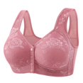 thumbnail image 4 of Women's Front Button Up With A Non Underwire Plus Size Vest Push Up Bra, 4 of 5