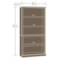 thumbnail image 2 of Bowery Hill 5 Shelf Bookcase in Estate Black, 2 of 2