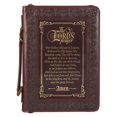 thumbnail image 1 of BC: The LORD's Prayer Walnut and Burgundy Faux Leather Medium, 1 of 3