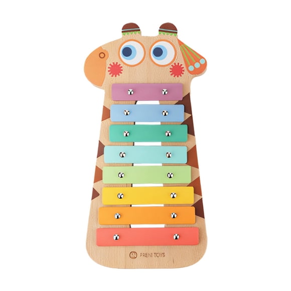 Qocolhg Toddler Music Toys for Kids Ages 1 2 3 4 5 Year Old, Children's Early Education Puzzle Eight Tone Qin Player Wooden Music Enlightenment Interactive Sound Toys For Infants and Children