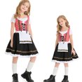 thumbnail image 4 of 2025 Robe pour Tout-Petit s pour s pour Fête Printemps Été Robes Imprimées Oktoberfest à Volants Manches Courtes Coupe Évasée s Robe Princesse, 4 of 5