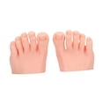 thumbnail image 3 of lionlar Practice Fake Foot Model Art Training Realistic Half Foot Flexible with Toes Light Skin Color, 3 of 9