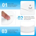 thumbnail image 3 of 4 Pcs Desk Grommet 3 Inch(80mm), Round Desk Cord Hole Cover, White, 3 of 7