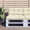 thumbnail image 1 of vidaXL Pallet Cushion Cream 80x40x12 cm Fabric, 1 of 5