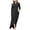 Black#women's sleeveless denim dresses, variant on FAVIPT Vacation Dresses for Women 2025 3/4 Sleeve V Neck Lapel Maxi Dress Button Down Plain Denim Dresses Ankle Length Summer Dress with Pockets Light Blue,XL