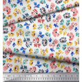thumbnail image 3 of Soimoi Poly Georgette Fabric Flower Artistic Fabric Prints by Yard 52 Inch Wide, 3 of 3