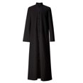 thumbnail image 1 of GraduatePro Clergé Soutane Romaine Adultes Robe de Prêtre Gilet Liturgique Prédicateur Style pour Servir à l'Autel à Simple Boutonnage Noir 54, 1 of 4