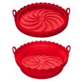 thumbnail image 1 of Baking Pan with Double Handles Reusable Household Restaurant Frying Chicken Basket Mat Replacement for Daily Use, 1 of 7