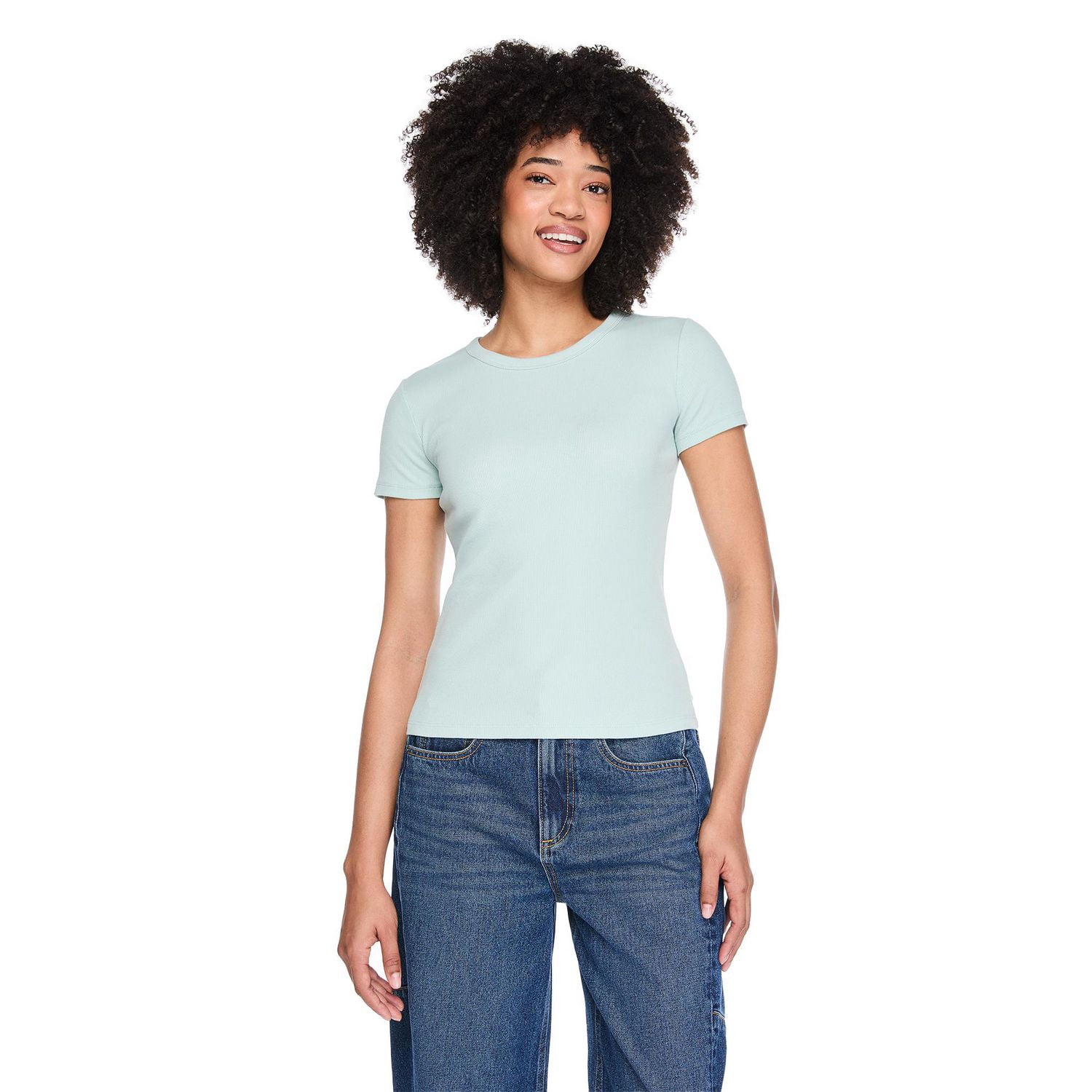 George Women's Rib Crew-Neck T-Shirt