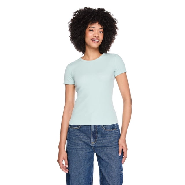 George Women's Rib Crew-Neck T-Shirt