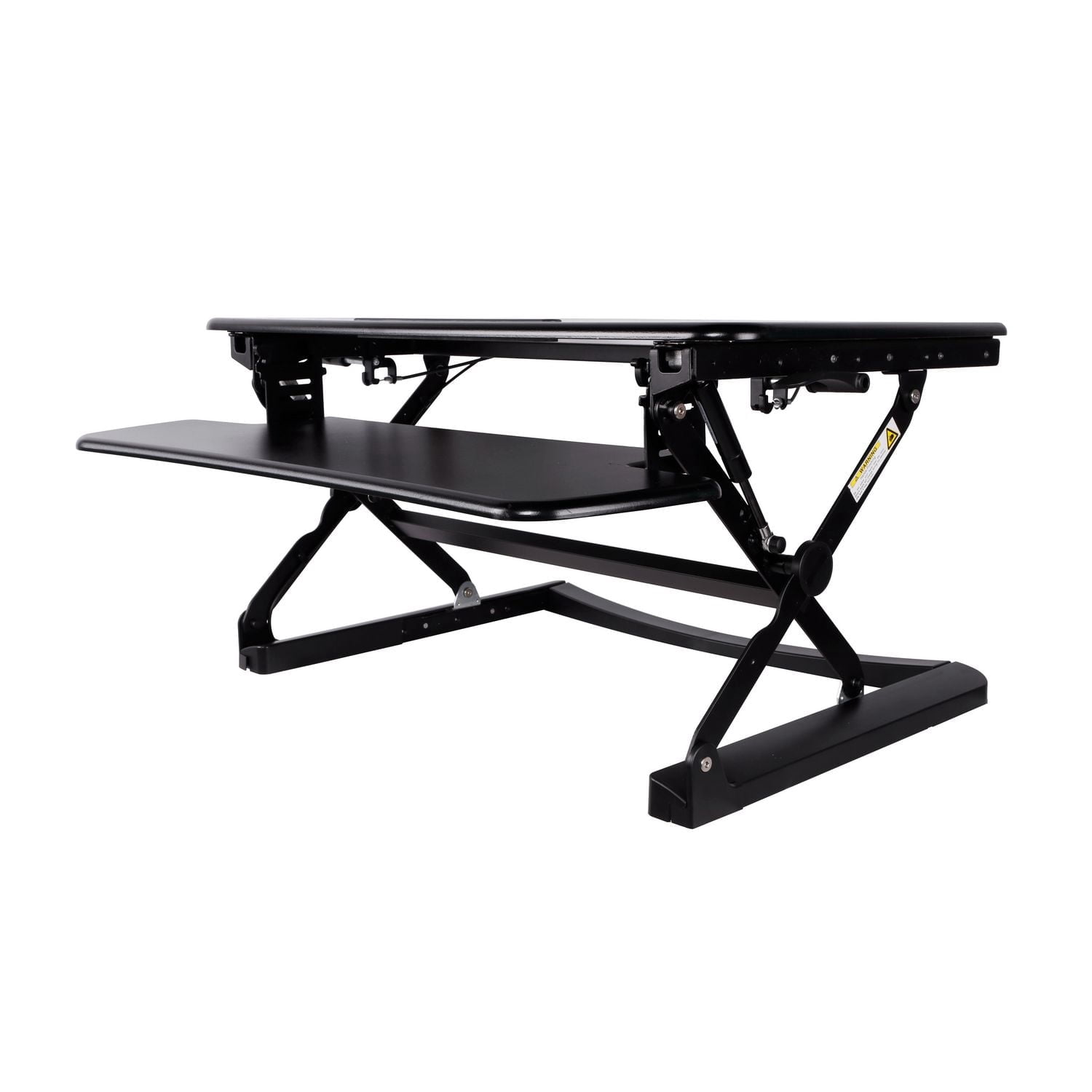 Support de bureau ergonomique TYDS13015 de TygerClaw pour poste de travail assis/debout en noir