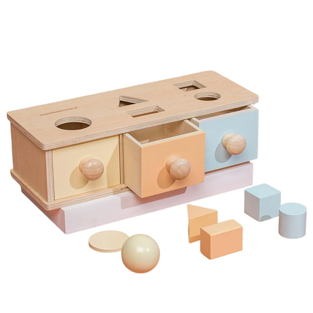 Esquirla Kids Box Early Educational Toy Preschool Learning Toy Object Permanence Box