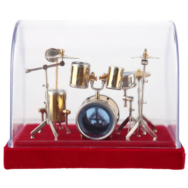 Beautiful Drum Set Model, Drum Set Display, Drum Set Model Display Friends Desktop Ornament For Home Craft Decoration Music Lover