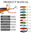 thumbnail image 4 of MesaSe Leurres de Pêche Flottants en ABS de 4,33” pour Achigan, 4 of 11
