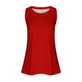 thumbnail image 4 of Timegard Womens Long Tank Tops Round Neck Sleeveless Solid Color Casual Loose Top Basic Tshirts Blouse, 4 of 6