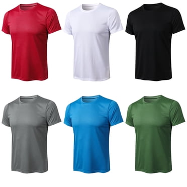 Men's O-neck short-sleeved stretch quick-drying running gym fitness loose T-shirt top