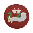 thumbnail image 1 of Jusqu'à 65% de Rabais SMihono Rond Bonhomme de Neige de Noël avec des Masques Vivant Room Table Basse Imprimé Tapis, 1 of 1