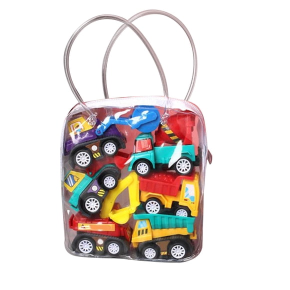 TIELUTT 6pcs Car Model Toy Pull Back Car Toys Mobile Vehicle Children Mini Cars Boy Cat Game Toddler Building for Toddlers 1-3 Go Go Smart Wheels compatible with Motorized Kids Desktop Alphabet Games