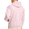 thumbnail image 3 of Hanes Mens EcoSmart Fleece Hoodie, S, Pale Pink, 3 of 3