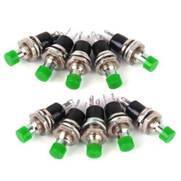 10pcs Momentary Push Button Switch Switches - On Off , Normally O