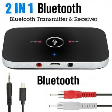 Bluetooth audio adapter-Bluetooth 4.1 transmitter and receiver, 2-in-1 3.5 mm wireless audio adapter car kit for TV / stereo system, headphones, speakers, MP3 / MP4, iPhone