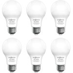 SHINESTAR A19 LED Ampoule 60W Équivalent 5000K Lumière du jour E26 Base 6-Pack