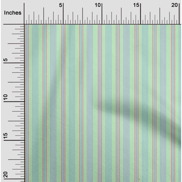 oneOone Polyester Lycra Fabric Vertical Stripe Printed Craft Fabric BTY 56 Inch Wide
