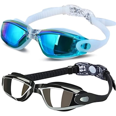 Swim Goggles - Swimming Goggles,Pack of 2 Professional Anti Fog No Leaking UV Protection Wide View Swim Goggles For Women Men Adult Youth Kids