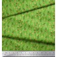 thumbnail image 2 of Soimoi Poly Georgette Fabric Moroccan,Stripe & Beetle Insects Printed Fabric 1 Yard 42 Inch Wide, 2 of 3