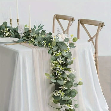 Dvkptbk Guirlande de Noël Artificielle de 5,8 Pi Toucher Réaliste Guirlande d'Hiver Norfolk Verte Verdure Artificielle Guirlande pour Noël Extérieur Intérieur Table Manteau de Cheminée Décoration Murale