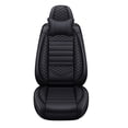 thumbnail image 3 of Maidao Car Seat Covers Leather Full Set for Chevrolet for Bolt 2017-Present 5 Seats Front Rear Cushion Protector with Headrest Black, 3 of 6