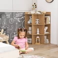 thumbnail image 2 of Costway 3-Tier Kids Corner Toy Storage Organizer with USB Ports and Outlets 9 Cubbies Natural, 2 of 9