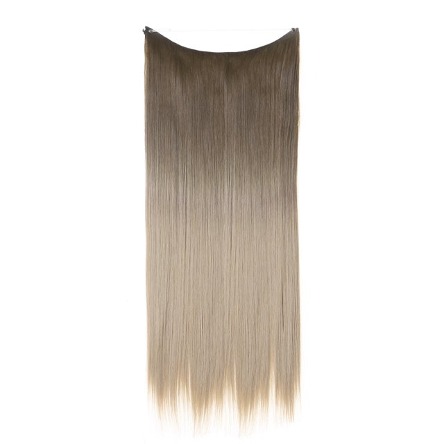 yeacher Extension de Cheveux Longs et Raides Invisible Ajustable en une Pièce pour Femmes, 22 Pouces, Couleur M02, Modèle 8T16#