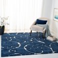 thumbnail image 1 of SAFAVIEH Florida Douglas Floral Vines Shag Area Rug, 1 of 6