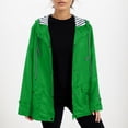 thumbnail image 4 of Kcodviy Womens Rain Jacket with Womens Winter Jackets Hood Lightweight Long Sleeve Woman Jackets Windbreaker Zip Up Drawstring Womens Windbreaker Jackets Raincoat with Pockets, 4 of 5