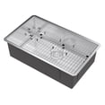 thumbnail image 2 of Kraus 32 Inch Rectangular Undermount Single Bowl Stainless Steel Kitchen Sink, 2 of 5