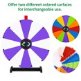thumbnail image 2 of WinSpin 24" Display Prize Wheel Purple & White DIY Tabletop 12 Slots Modular Custom Spinning Wheel for Pop Up Trade Show, 2 of 8