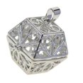 thumbnail image 3 of Beads Cage Charms Locket Pendant Settings for Lockets Beads DIY Necklace Square, 3 of 9