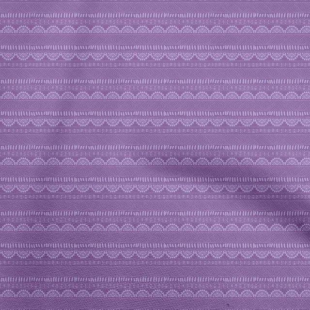 oneOone Polyester Spandex Violet Fabric Geometric Sewing Material Print Fabric By The Yard 56 Inch Wide