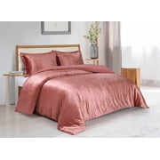 Swift Home Solid Crushed Velvet Duvet Cover Set