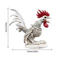 thumbnail image 3 of Rooster Resin Desktop Ornament Decoration for Festive Home ,2 Pack, 3 of 8