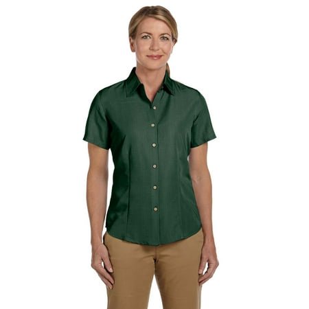 Harriton Ladies' Barbados Textured Camp Shirt