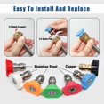 thumbnail image 3 of 7Pcs 1/4Inch Pressure Washer Spray Tips Nozzles High Power Kit Quick Connect Set 4000 Psi Garden Cleaner Power Tools Accessories, 3 of 9
