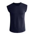 thumbnail image 1 of Ramiter Mens Compression Tank Top Men's Heavyweight Sleeveless Muscle T-Shirt Navy,M, 1 of 4